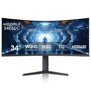 Koorui 34E6UC (34" QHD VA 180Hz 1000R Curved) Gaming Monitor