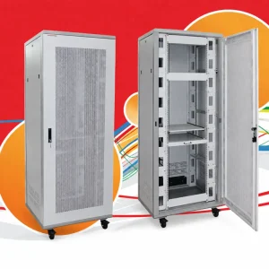 42U NET RACK is a standard floor-standing enclosure measuring approximately 73.5 inches (1867 mm) in usable internal height, designed to house 19-inch rack-mountable IT, networking, and server equipment